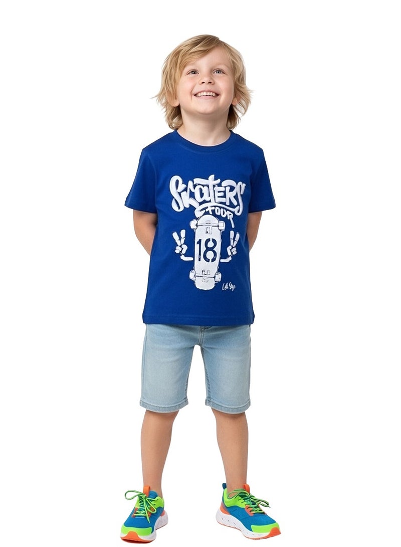 Boys T-shirt Short Sleeve Tees Summer Children's Clothing Cartoon Printed Top 2 4 6 Years - Image 3